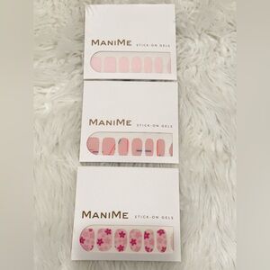 ManiMe Pink Stick-On Nail Gels - Set of 3